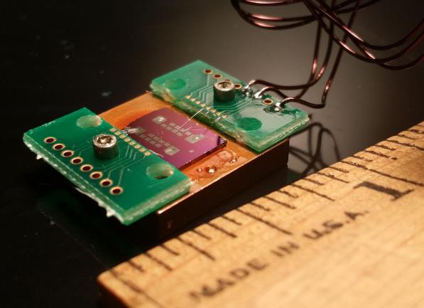 Chip created by Isha Dube (Class of 2014) during an Industrial Apprenticeship at IBM Almaden Research Lab