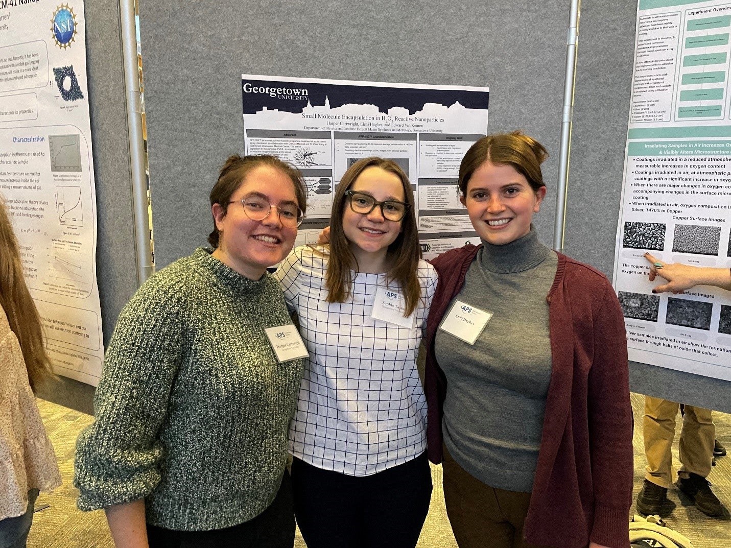 Students present at regional APS conference | Department of Physics |  Georgetown University