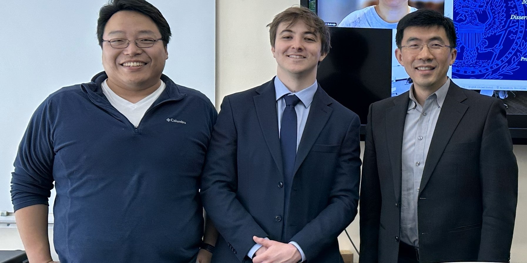 From left to right: Prof. Gen Yin, Dr. Willie Beeson, Prof. Kai Liu