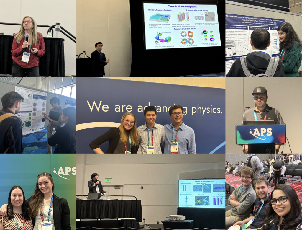 GU Physics attendees at the 2026 APS GPS